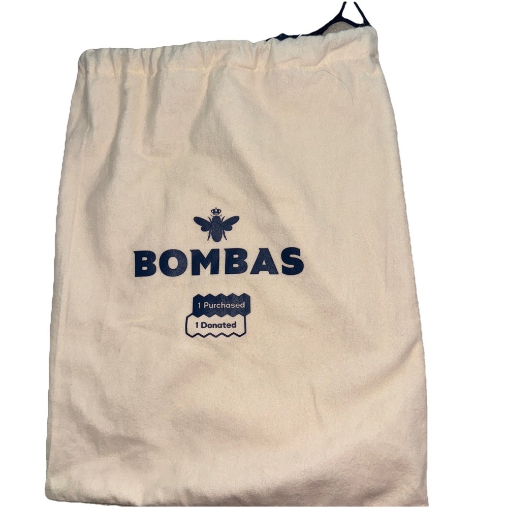 Bombas Drawstring Flannel Bag‎ Storage for Slippers Socks Travel Laundry